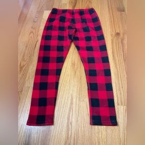 Plaid carters fleece lined leggings. Size: 12 girls